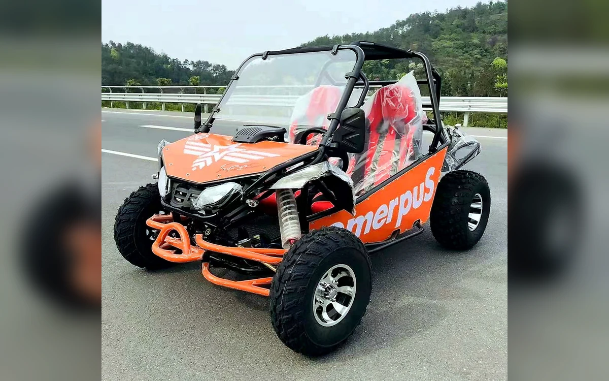 Huajia 200cc Multi-Color Go-Kart - Go-Kart by Huajia Machinery. The Huajia 200cc Multi-Color Go-Kart is a lightweight off-road recreational vehi