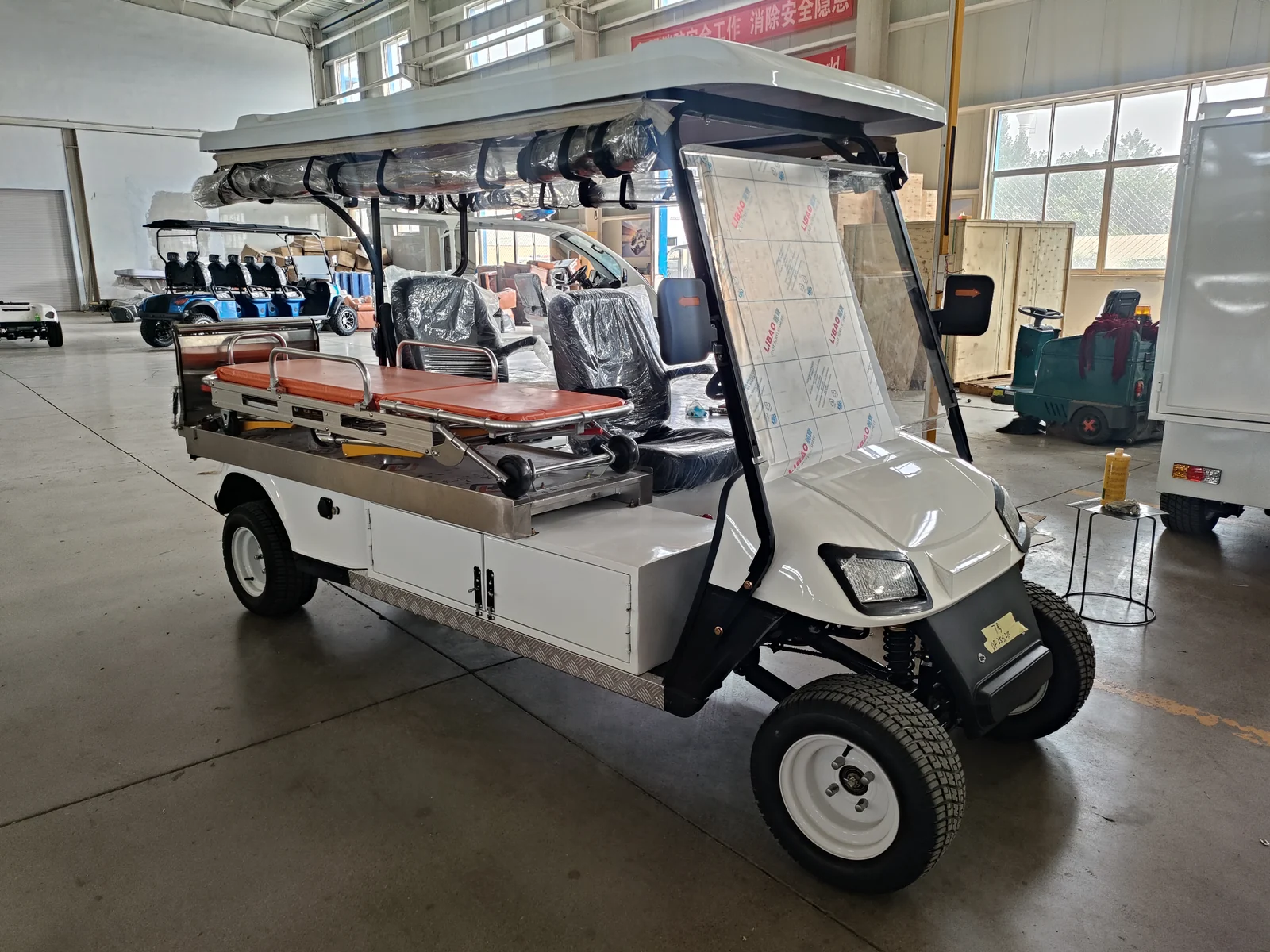 Huajia Medical Ambulance Stretcher Electric Cart - Medical & Emergency Vehicle by Huajia Machinery. The Huajia Medical Ambulance Stretcher Electric Cart is a purpose-built rapid re