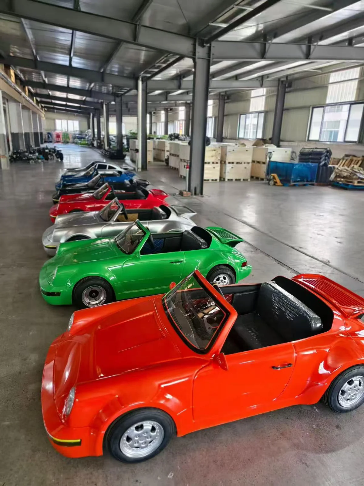 Huajia 72V 2500W Classic 964 Retro Replica Electric Drift Sports Car (80 km/h) - Retro Electric Drift Sports Car by Huajia Machinery. The Huajia 72V 2500W Classic 964 Retro Replica Electric Drift Sports Car is engineered with a mid-mo angle 11