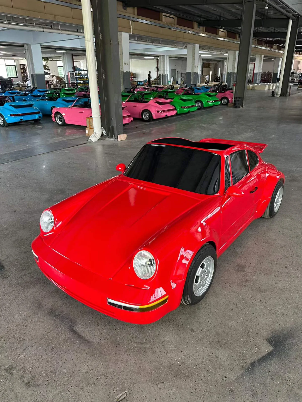 Huajia 72V 2500W Classic 964 Retro Replica Electric Drift Sports Car (80 km/h) - Retro Electric Drift Sports Car by Huajia Machinery. The Huajia 72V 2500W Classic 964 Retro Replica Electric Drift Sports Car is engineered with a mid-mo angle 7